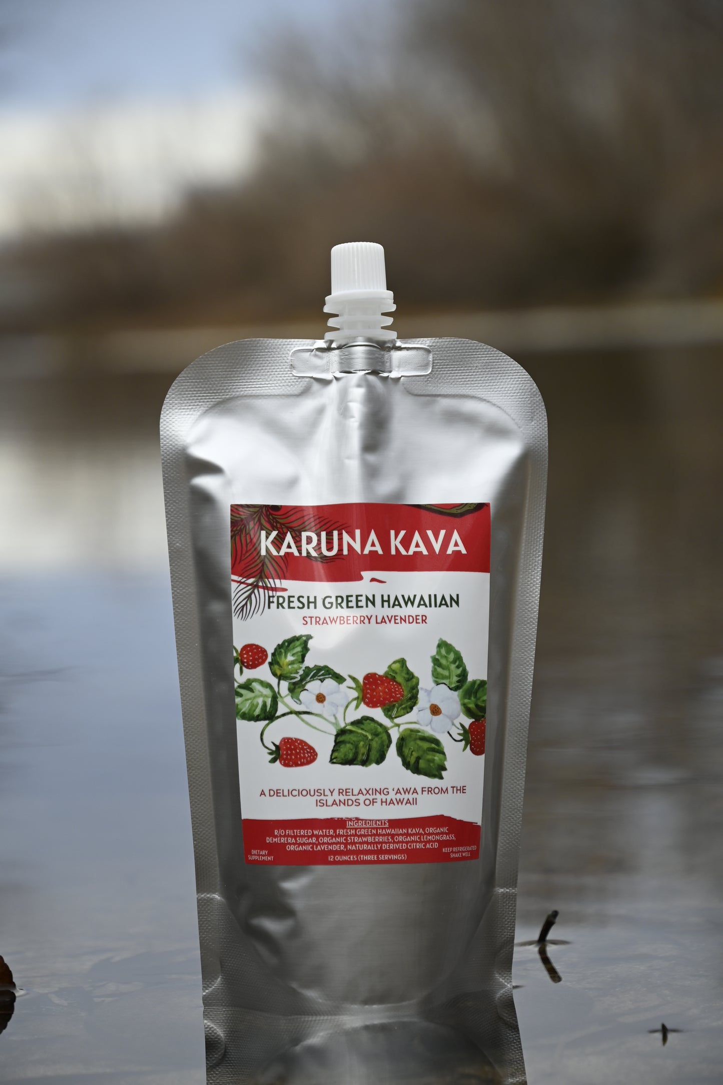 Fresh Green Hawaiian Strawberry Lavender - Karuna Kava